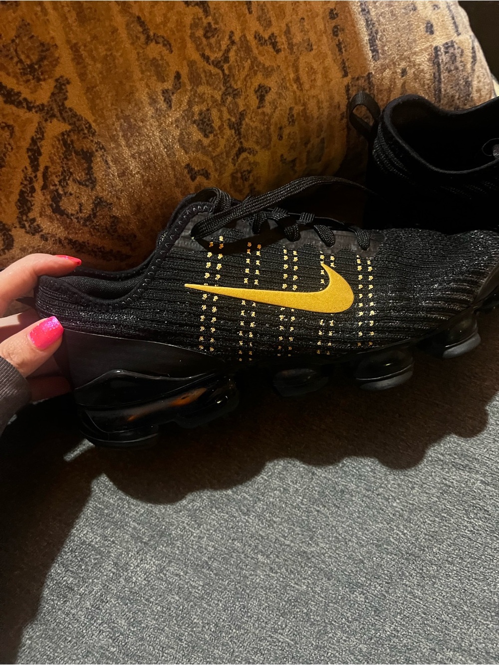 Nike Women's Black & Gold Athletic Sneakers